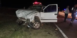 Choque fatal en Ruta 12: una mujer murió tras un violento impacto entre una camioneta y un tractor