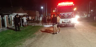 Incendio en una vivienda movilizó a los Bomberos en las primeras horas de este martes