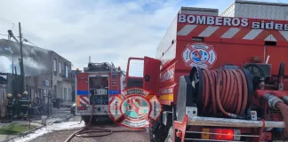Fuego en una vivienda: rápida intervención de Bomberos