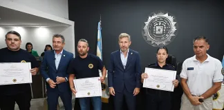El gobierno reconoció a efectivos policiales por su labor en la aclaración de hechos delictivos