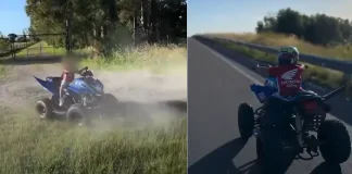 Un niño de 5 años manejó un cuatriciclo en plena ruta: inhabilitarán la licencia de conducir del padre