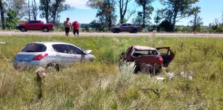 Siniestro vial: una mujer fue trasladada al hospital tras un choque por alcance