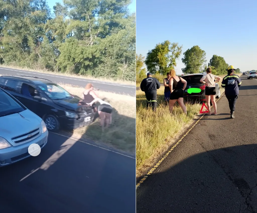 Choque por alcance en la Autovía N°12