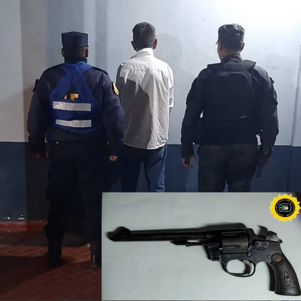 Federal – Nueva Vizcaya: secuestro de un arma de fuego y un detenido