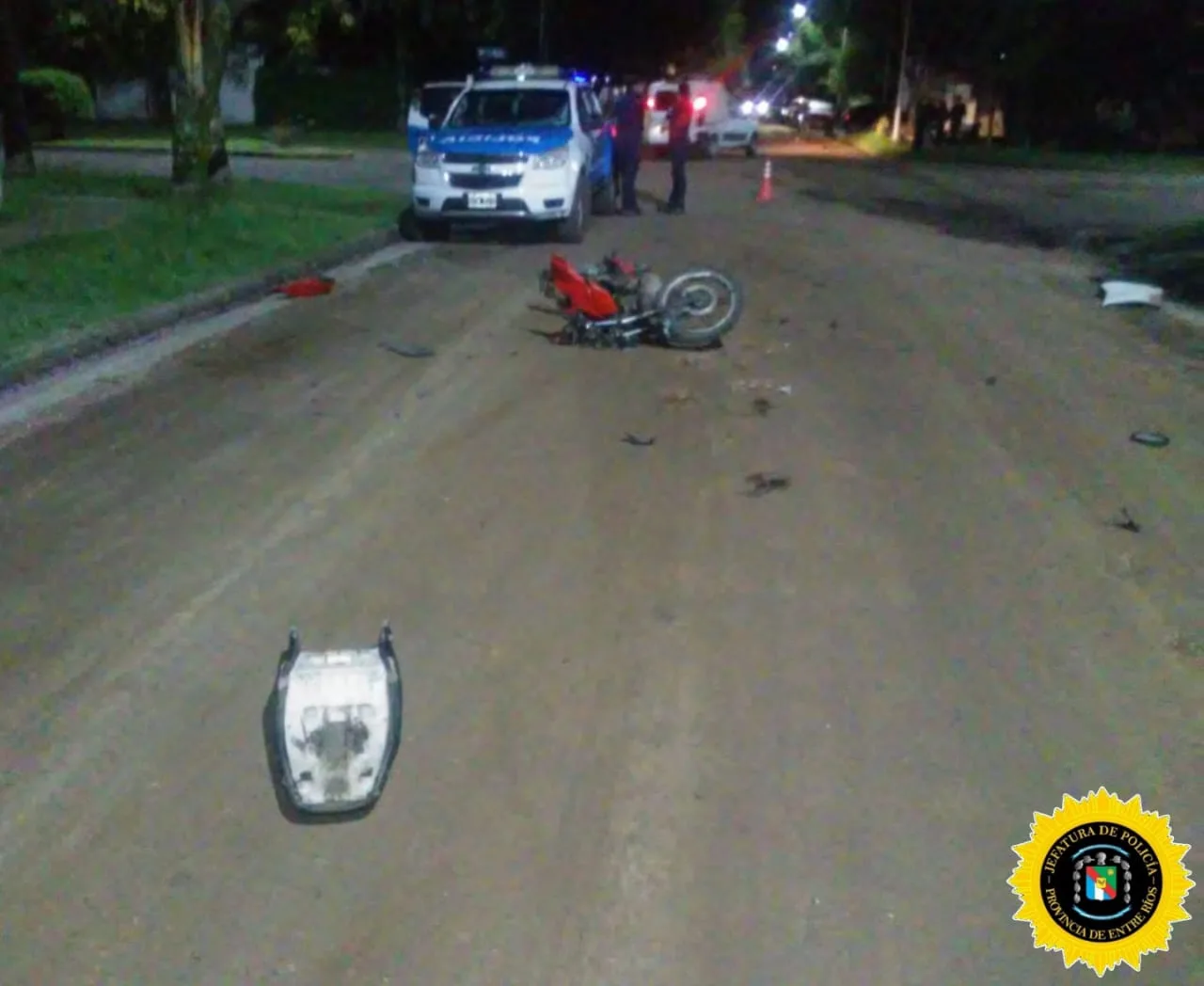 Accidente de tránsito con personas lesionadas en Conscripto Bernardi
