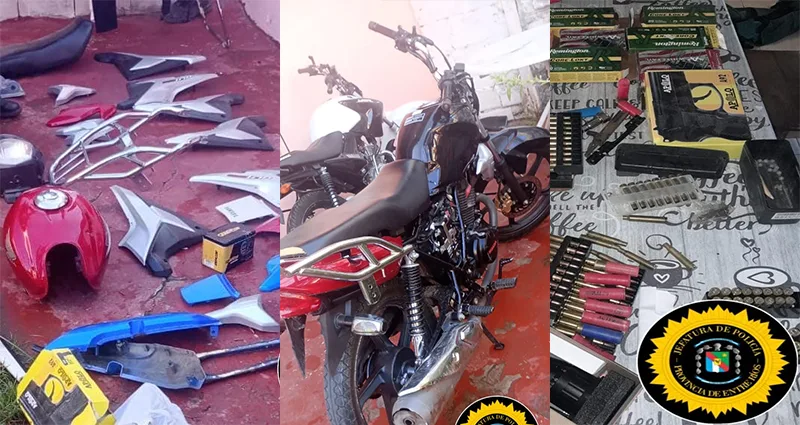 La Policía realizó un allanamiento y recuperó una moto robada