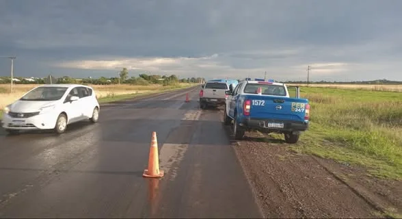 Choque en Ruta Provincial N.º 20 esta mañana