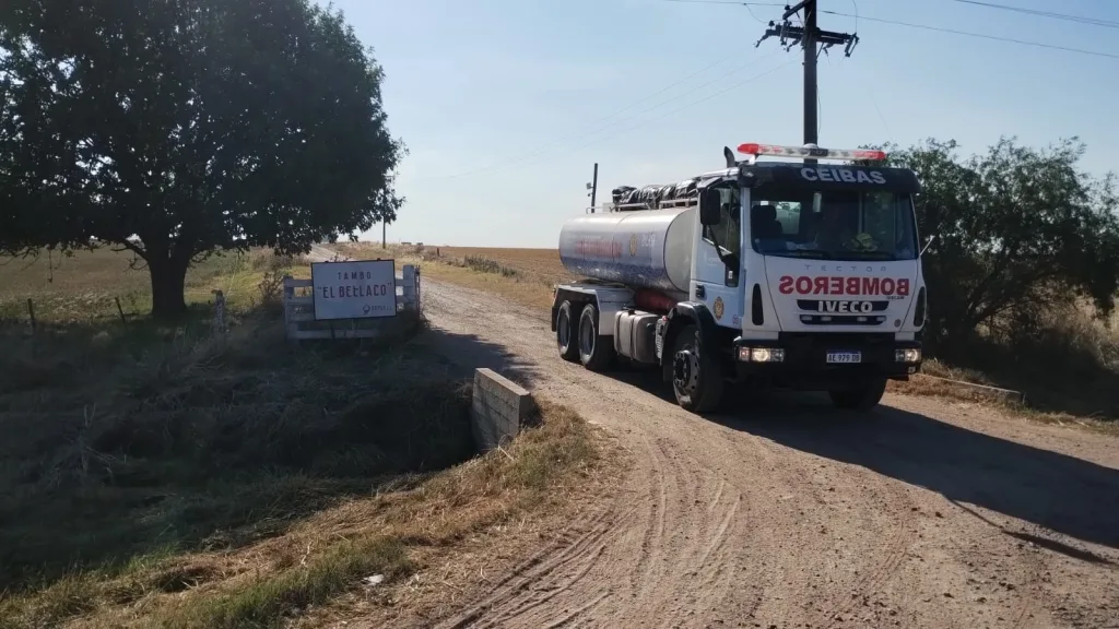 Bomberos de Ceibas intervinieron en varios incendios de pastizales sobre rutas y zonas rurales