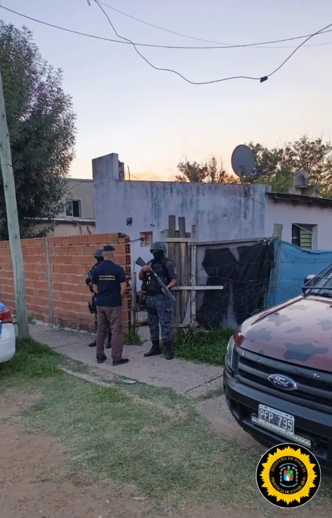 Operativo antidrogas en Concordia: allanamientos, tres detenidos y estupefacientes secuestrados