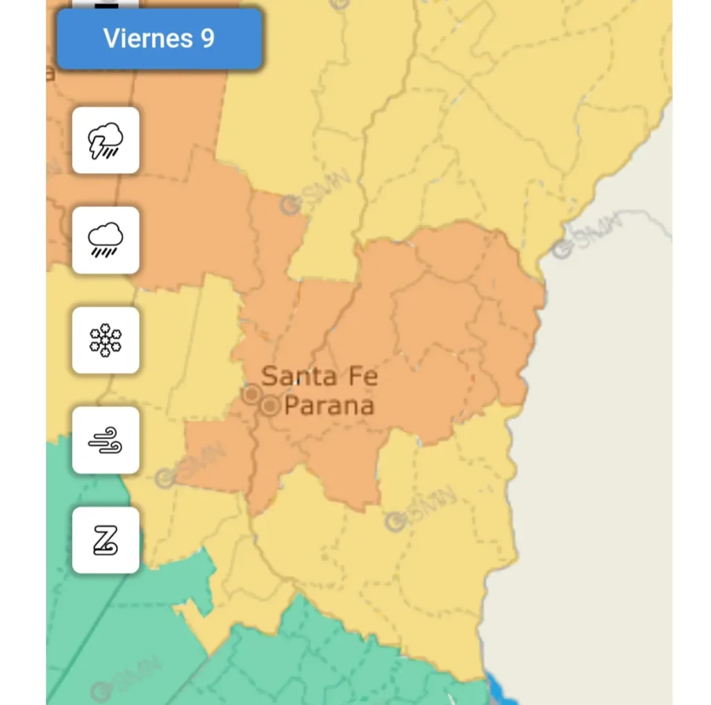 Alertas por lluvia y tormentas para este viernes