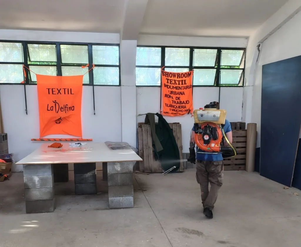 Realizaron operativo de fumigación y desinfección en instituciones municipales