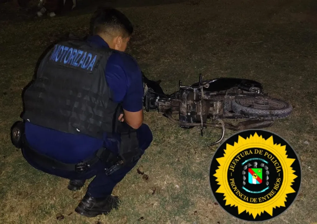 Policía motorizada recupera una moto robada tras persecución en zona norte