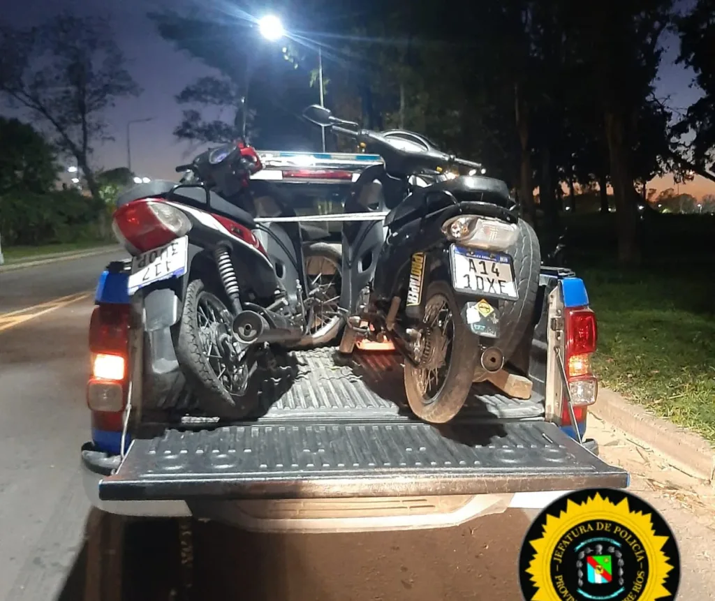 Choque en la Defensa Norte: dos conductores dieron positivo en alcoholemia y retuvieron las motos