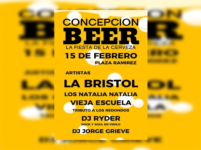 Concepción Beer vuelve a Plaza Ramírez con cerveza artesanal, gastronomía y música en vivo