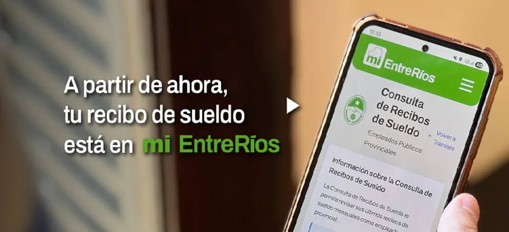 La provincia centraliza la consulta de recibos de sueldo en Mi Entre Ríos