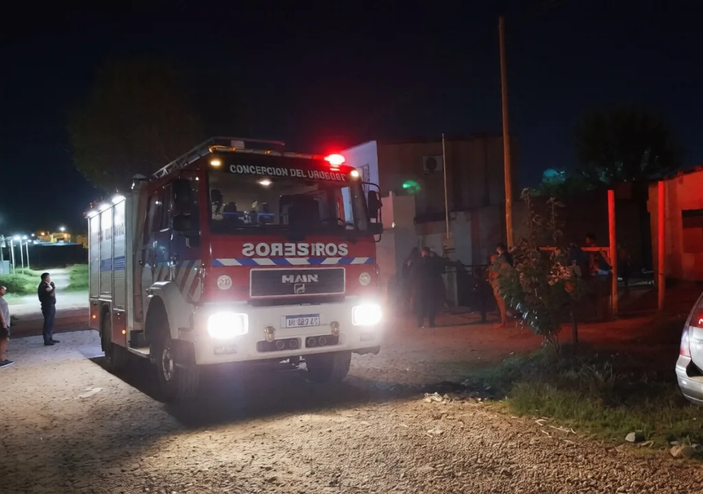 Controlaron incendio en una vivienda de Concepción del Uruguay y evitaron que el fuego se propagara
