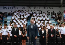 Frigerio encabezó el acto central por el 192° aniversario de la Policía de Entre Ríos