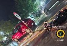 Dos motociclistas sufrieron lesiones tras un choque con un auto en Ruta ex 26