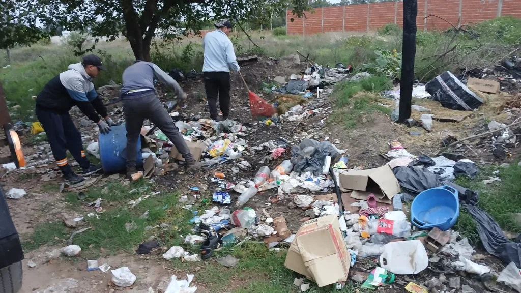 El municipio limpia 4 ó 5 minibasurales por día en la ciudad