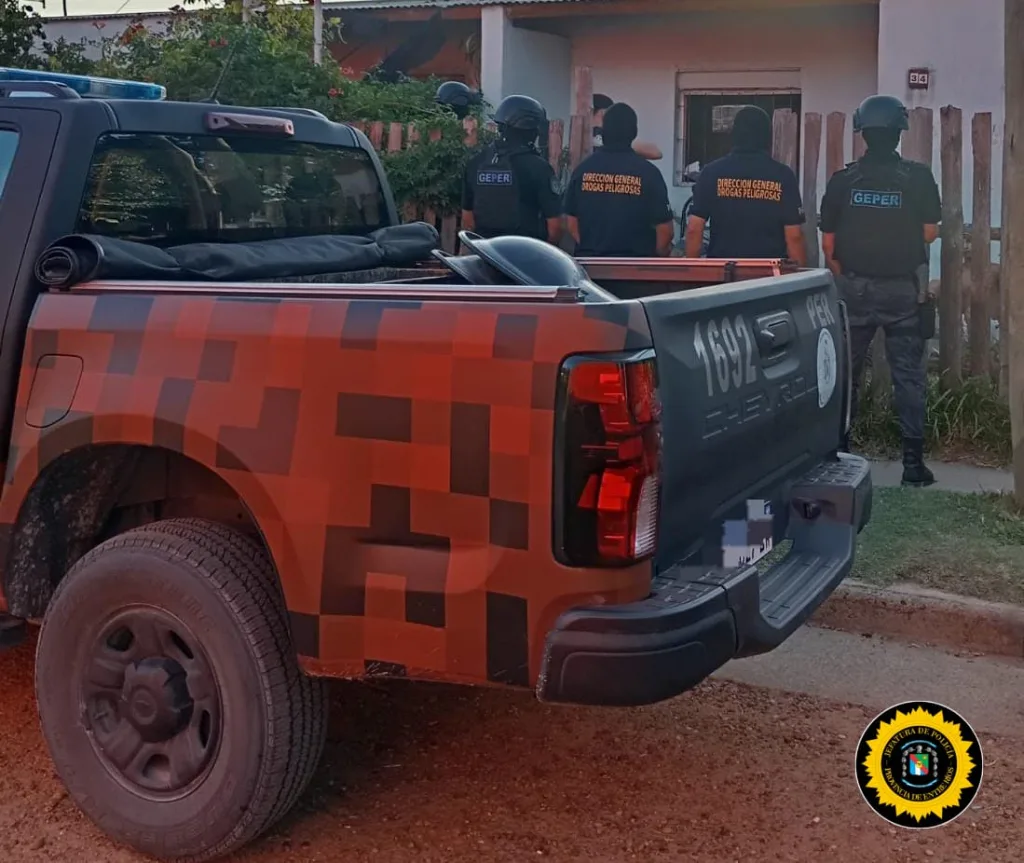 Golpe al microtráfico en Concordia: seis allanamientos simultáneos y cinco detenidos