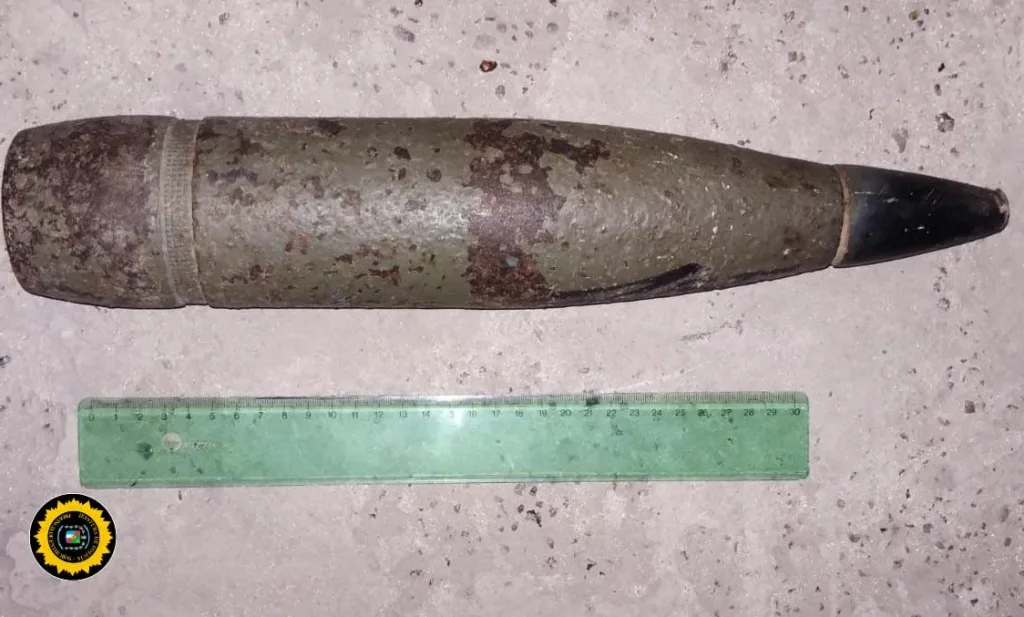 Impactante hallazgo: secuestran proyectil de artillería pesada en vivienda allanada en Rosario del Tala