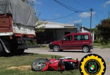Motociclista sufre lesiones graves tras chocar con un utilitario en Concepción del Uruguay