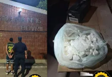 Allanamiento en Bovril: buscaban a un hombre por amenazas con arma y encontraron droga, dinero y celulares