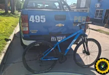 Recuperaron una bicicleta robada a un menor tras un procedimiento policial