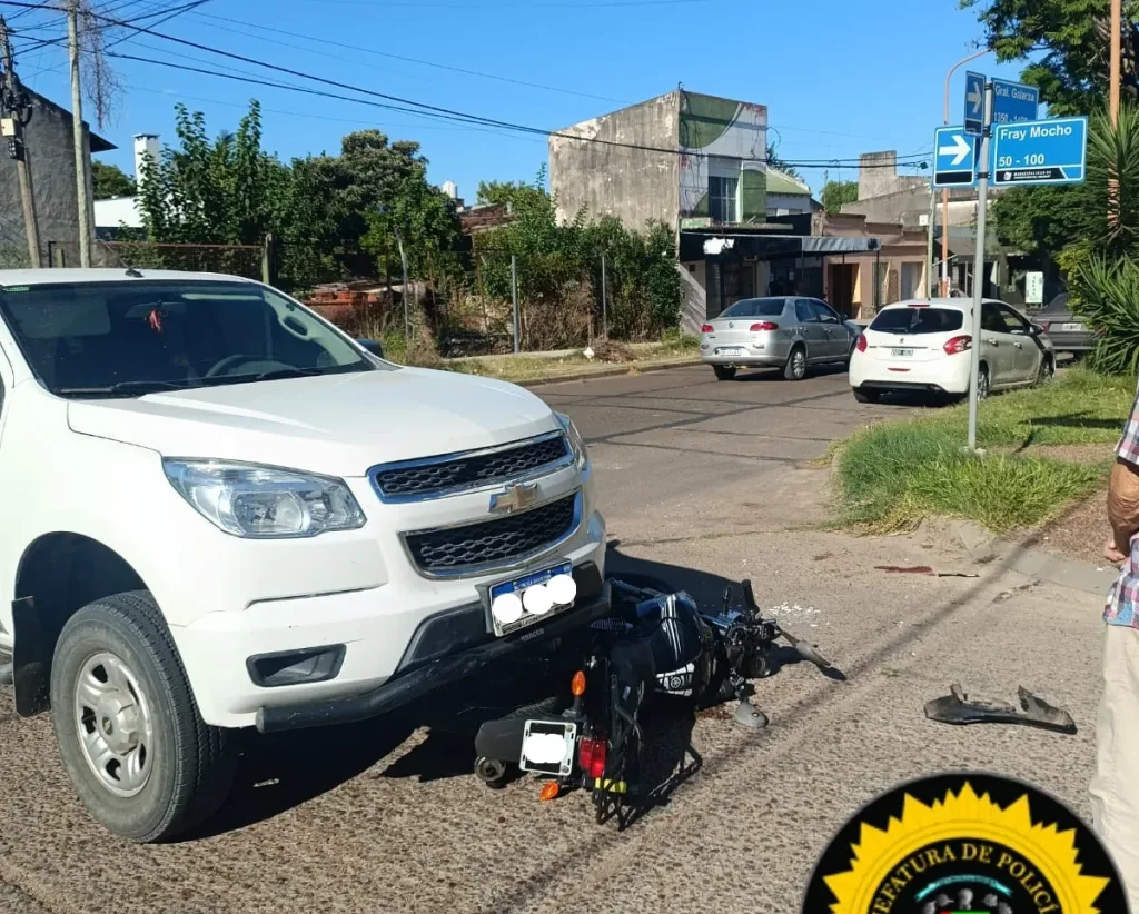Joven sufrió lesiones graves tras un choque en Galarza y Fray Mocho