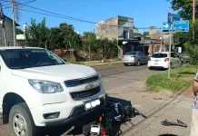 Joven sufrió lesiones graves tras un choque en Galarza y Fray Mocho
