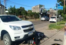 Joven sufrió lesiones graves tras un choque en Galarza y Fray Mocho
