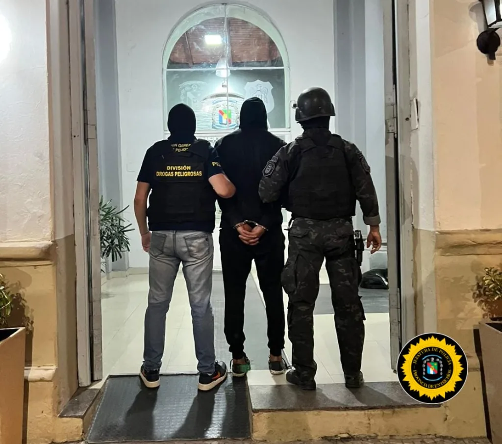 Golpe al microtráfico en Gualeguaychú: allanamiento deja un detenido y drogas secuestradas