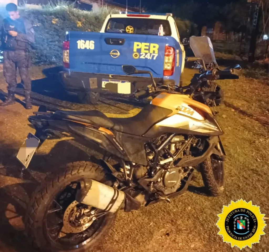 Accidente en Federal: un motociclista y un peatón resultaron heridos