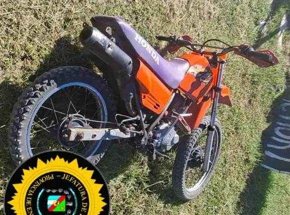 Recuperaron una motocicleta robada y demoraron a un sospechoso tras un intento de fuga