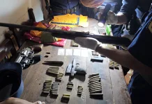 Allanamiento positivo: secuestraron elementos sustraídos del Corralón Municipal, armas y municiones; hay dos detenidos