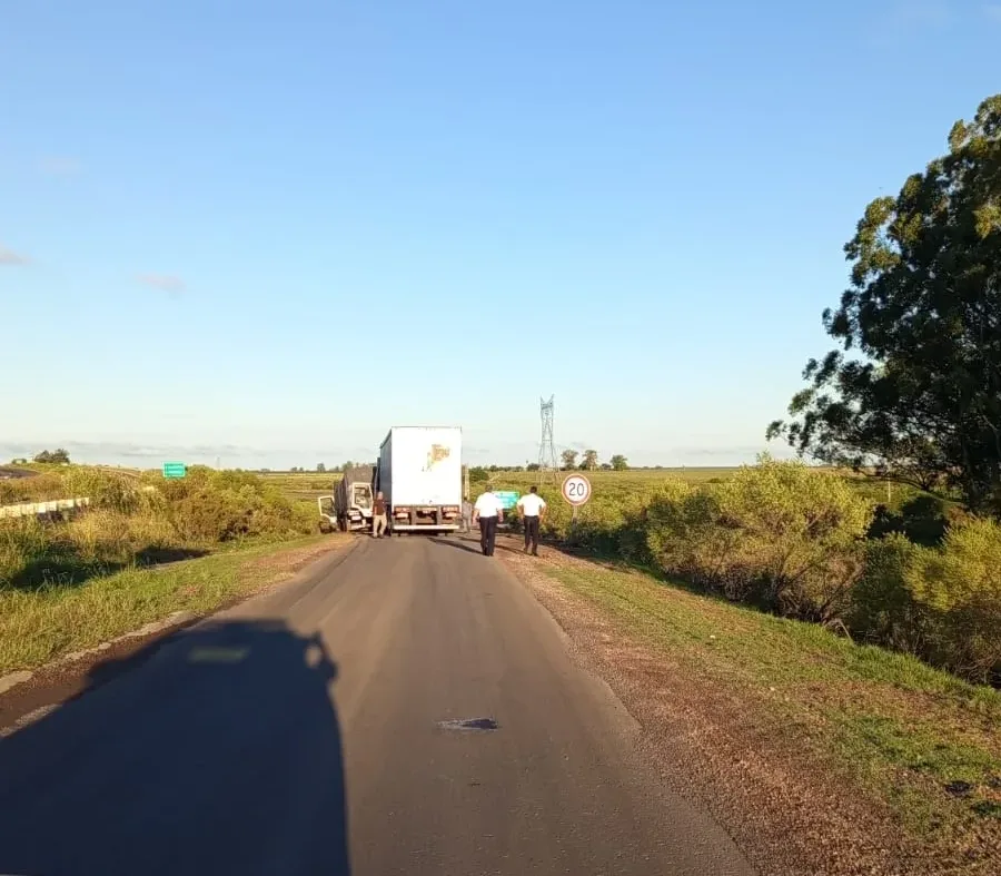 Camión con desperfecto mecánico generó desvíos en Autovía 18