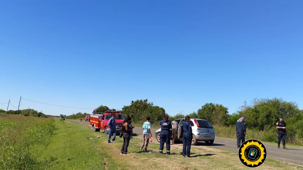 Una familia de Concepción del Uruguay protagonizó un choque con un camión en Ruta 39