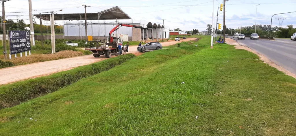 Despiste en el ingreso a la ciudad