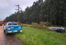 Una mujer resultó lesionada tras un despiste en la Autovía Artigas