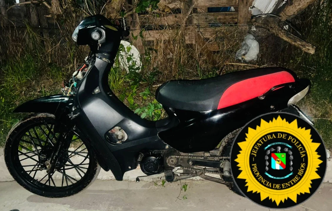 Recuperaron una motocicleta sustraída durante la madrugada