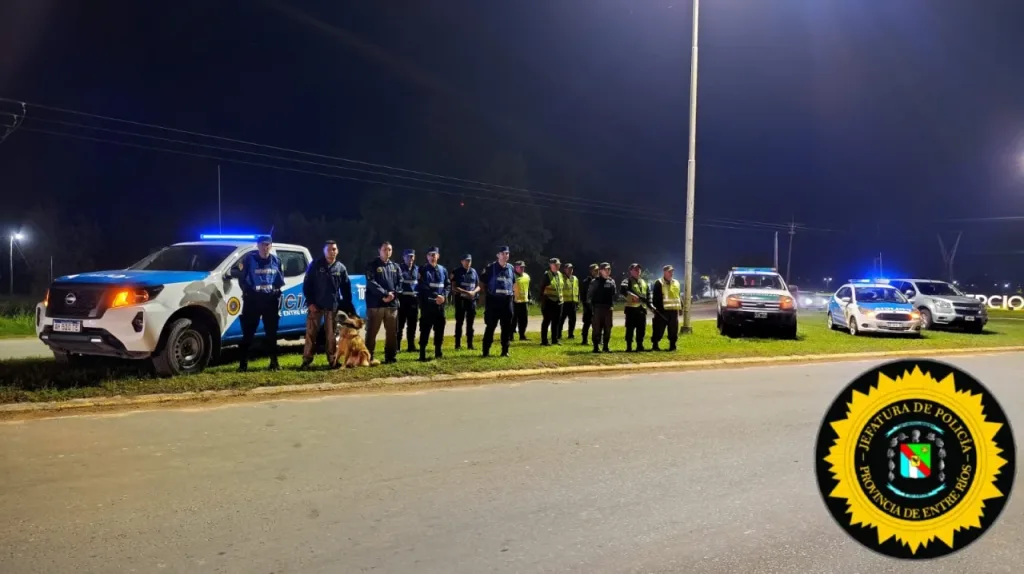 Megaoperativo en el acceso a Concepción del Uruguay: controles, perros antinarcóticos y despliegue conjunto