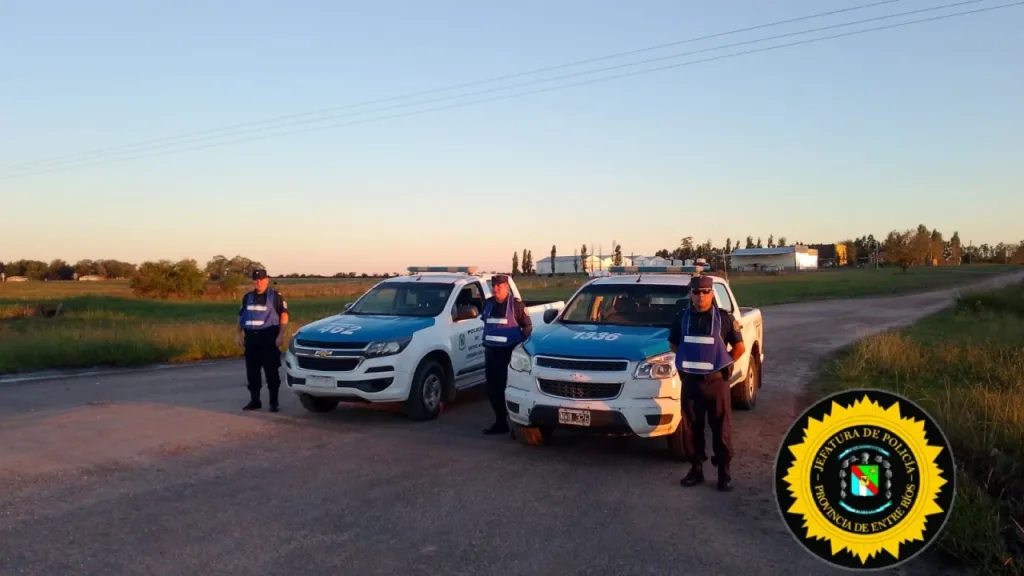 Fuerte despliegue policial en zonas rurales del departamento Uruguay