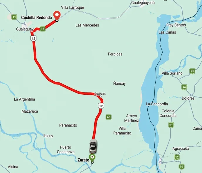 Persecución de película en Entre Ríos: escapó de un control, evadió 15 patrulleros y cayó a 200 km