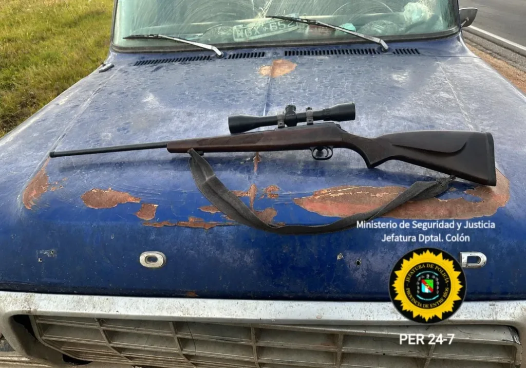 Secuestran una carabina durante un operativo rural en Colón