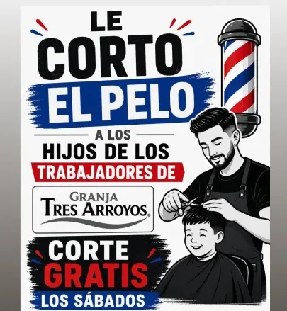 Un gesto solidario en medio de la crisis: Lucas Romero ofrecerá cortes de pelo gratuitos para hijos de trabajadores de Tres Arroyos