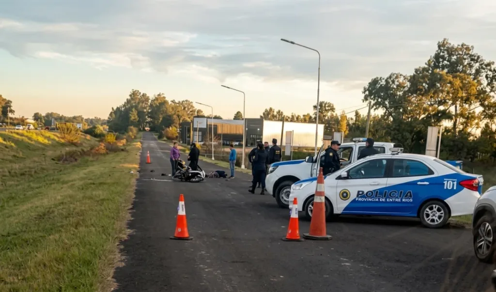 Una joven pelea por su vida tras un choque durante maniobras peligrosas en la Autovía Artigas