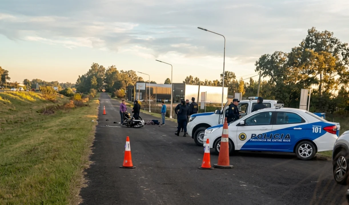 Una joven pelea por su vida tras un choque durante maniobras peligrosas en la Autovía Artigas