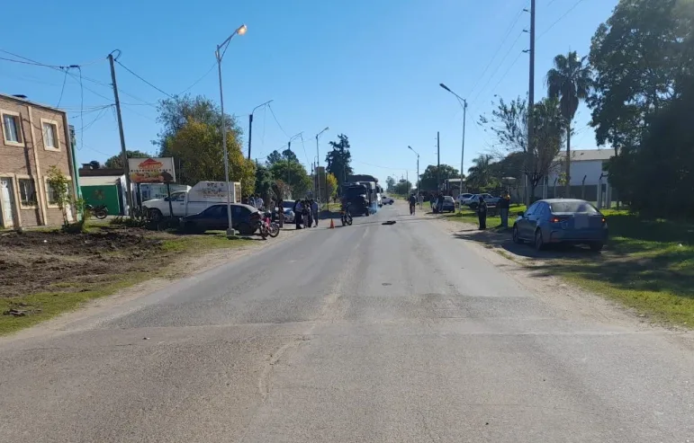 Grave accidente en Villaguay: motociclista sufrió fractura de cráneo tras una caída