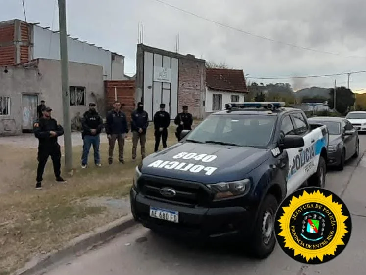 Megaoperativo antidrogas en Concepción del Uruguay: secuestraron cocaína, dinero y detuvieron a tres personas