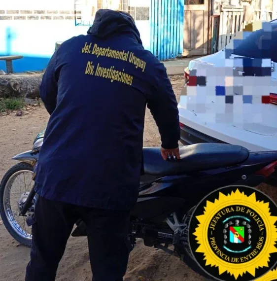 Recuperaron en Concepción del Uruguay una moto robada en Colón